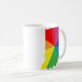 インディアナプライド。アングル付き。 コーヒーマグカップ (正面右)