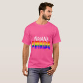 インディアナプライドLGBT国旗 Tシャツ (正面フル)