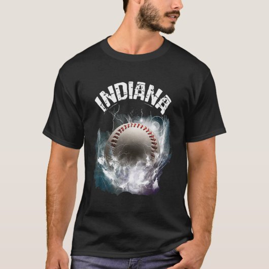 インディアナベースボールレトロ Tシャツ (正面)