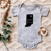 インディアナホームグロウン州ティー ベビーボディスーツ