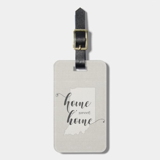 インディアナホームスイートホームバーラップルック ラゲッジタグ (正面縦)