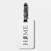 インディアナホームパーシー州の字型インディアナン ラゲッジタグ (裏面縦)