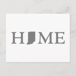 インディアナホーム州型レターホワイアワードアート ポストカード