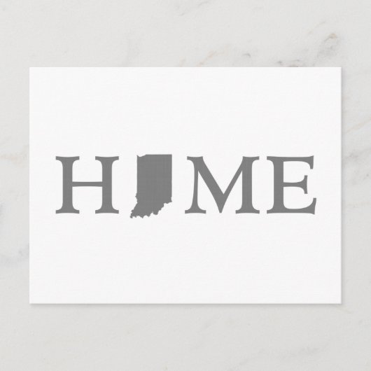インディアナホーム州型レターホワイアワードアート ポストカード (正面)