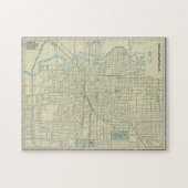 インディアナポリスのヴィンテージ地図（1901年） ジグソーパズル (横)