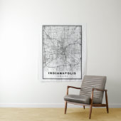 インディアナポリスの地図 タペストリー (インサイチュ)