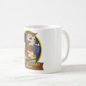 インディアナポリスの文学的なはしご酒-コーヒー・マグ! コーヒーマグカップ (正面右)