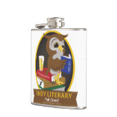 インディアナポリスの文学的なはしご酒-フラスコ フラスク (左)