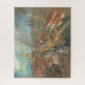 インディアナポリスの通りシーン(インディアナ州,アメリカ) ジグソーパズル (縦)