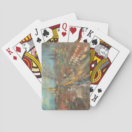 インディアナポリスの通りシーン（インディアナ州，アメリカ） トランプ (裏面)