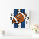 インディアナポリスはフットボールの柱時計を着色します スクエア壁時計 (ホーム)