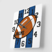 インディアナポリスはフットボールの柱時計を着色します スクエア壁時計 (傾斜)