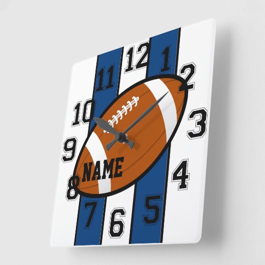 インディアナポリスはフットボールの柱時計を着色します スクエア壁時計 (傾斜)