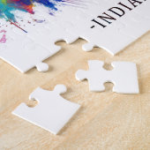 インディアナポリスインディアナスカイライン ジグソーパズル (側面)