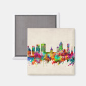 インディアナポリスインディアナスカイライン マグネット (正面/裏面)