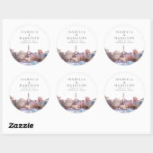 インディアナポリスインディアナデスティネーションスカイライン ラウンドシール (シート)