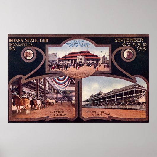 インディアナポリスインディアナ州フェア ポスター (正面)