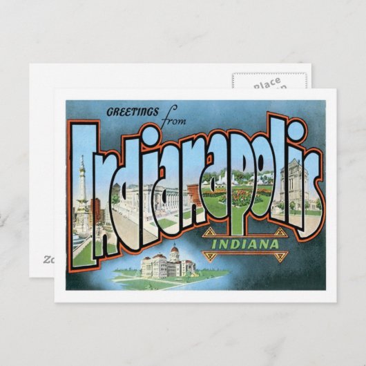 インディアナポリスインディアナ旅行アメリカ米国都市 ポストカード (正面/裏面)