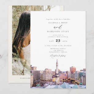 インディアナポリスインディアナ旅行先スカイライン 招待状