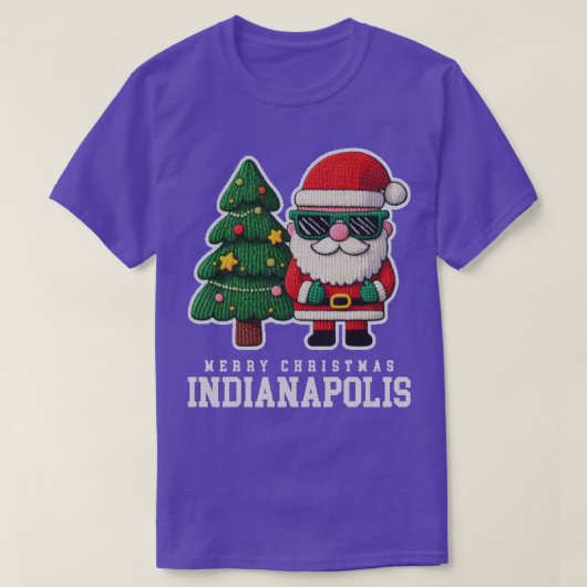 インディアナポリスクリスマス Tシャツ (デザイン正面)
