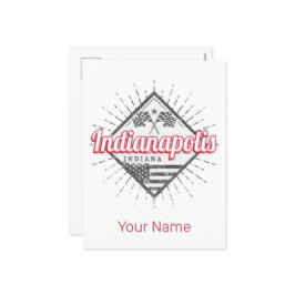 インディアナポリスシティインディアナ統一された州ズUSA シーズンポストカード