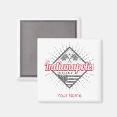 インディアナポリスシティインディアナ統一された州ズUSA マグネット (正面/裏面)