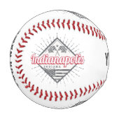 インディアナポリスシティインディアナ統一された州ズUSA 野球ボール (正面左)