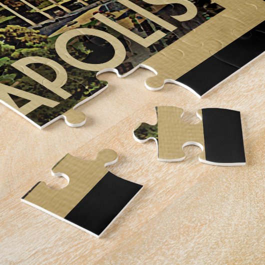 インディアナポリスジグソーパズルインディアナヴィンテージトラベル ジグソーパズル (側面)