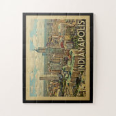 インディアナポリスジグソーパズルインディアナヴィンテージトラベル ジグソーパズル (縦)