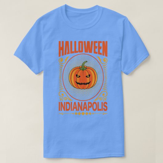 インディアナポリスハロウィーンヴィンテージ Tシャツ (デザイン正面)