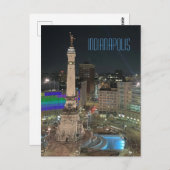 インディアナポリスモニュメントサークル ポストカード (正面/裏面)