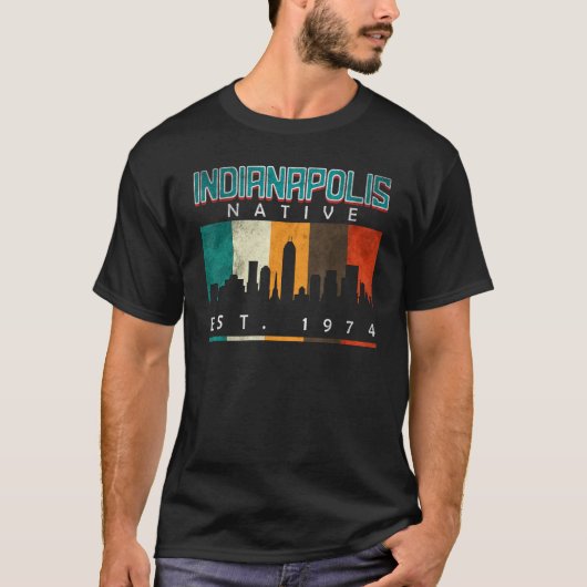 インディアナポリス先住民Est.1974 Tシャツ (正面)