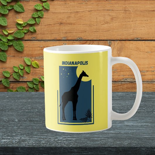 インディアナポリス動物園インディアナヴィンテージキリン コーヒーマグカップ