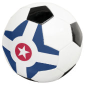 インディアナポリス国旗を掲げた愛国的なサッカーボール サッカーボール (3/4)