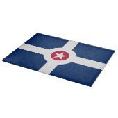 インディアナポリス国旗を掲げた愛国的な裁断ボード カッティングボード (角)