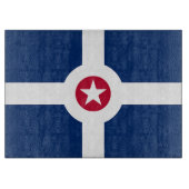 インディアナポリス国旗を掲げた愛国的な裁断ボード カッティングボード (正面)