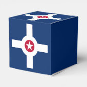 インディアナポリス国旗を掲げた愛国的優遇箱 フェイバーボックス (裏面サイド)