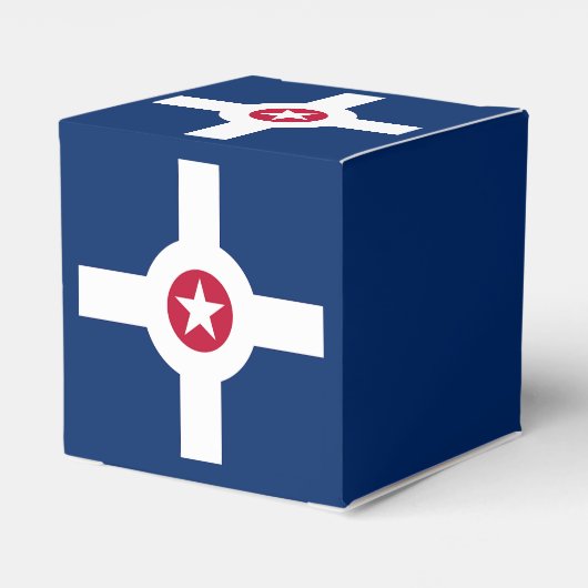 インディアナポリス国旗を掲げた愛国的優遇箱 フェイバーボックス (裏面サイド)