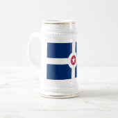 インディアナポリス国旗 ビールジョッキ (正面左)