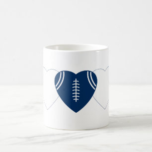 インディアナポリス子馬サッカーハートデザイン コーヒーマグカップ