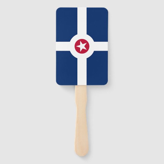 インディアナポリス州旗を持つハンドファンのセット ハンドファン (裏面)