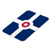 インディアナポリス州旗を持つフレキシブルなフォトマグネット マグネット (左側)