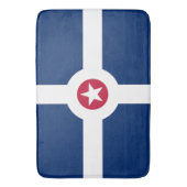 インディアナポリス州旗を持つ大きなバスマット バスマット (正面縦)