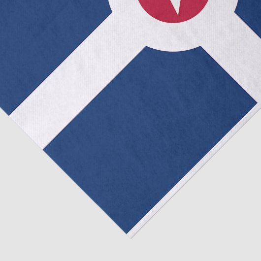 インディアナポリス州旗を持つ愛国的ティッシュペーパー 薄葉紙 (詳細)