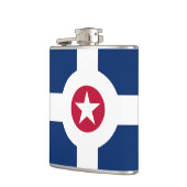 インディアナポリス州旗を掲げる愛国的なフラスコ フラスク (左)