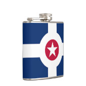 インディアナポリス州旗を掲げる愛国的なフラスコ フラスク (右)