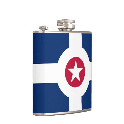 インディアナポリス州旗を掲げる愛国的なフラスコ フラスク (右)