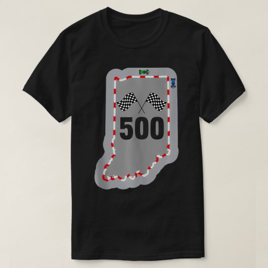 インディアナポリス州500レーシングギフトアイディア Tシャツ (デザイン正面)