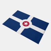 インディアナポリス市旗とドアマット ドアマット (アングル)