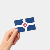 インディアナポリス市旗のバッジ バッジ (手持ち)